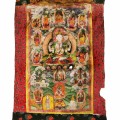 Thanka buddyjska z Nepalu / 119 x 66 cm