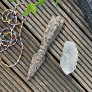 Phurba / sztylet rytualny / drewniany / 26  cm / Kathmandu