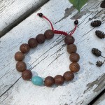 duża bransoletka / nasiona bodhi i howlit / 13mm / regulowana