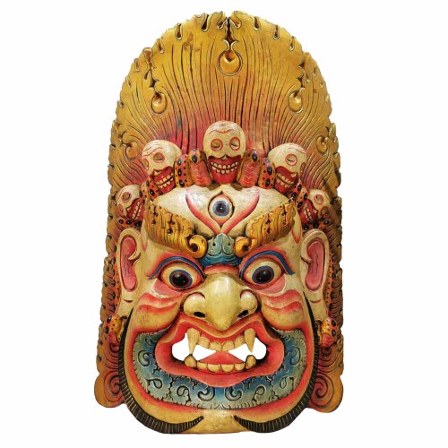 Wielka maska Mahakali 70cm wys Strażnik Dharmy Buddyzm