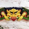 Płaskorzeźba drewniana / Cheppu / 45 x 15 / z Nepalu