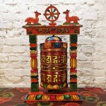 Młynek modlitewny / duży / mantra / 70 x 45 x 24 cm / z Nepalu