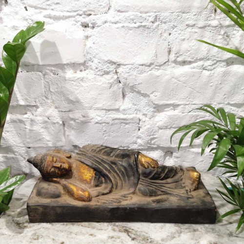 Figurka Budda Parinirvana / ceramika / 9 x 27 x 12 cm / Nepal