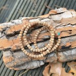 Mala buddyjska 108 korali / nasiona lotosu i ozdobna stupa / nepalska