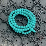 Mala buddyjska 108 / turkus / kulki 8 mm / Nepal