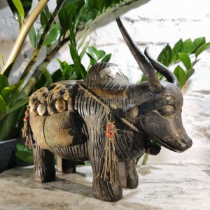 Figurka drewniana YAK / Jak Z Himalajów / 22 x 26 x 14 cm