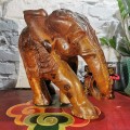 Duży Ganesha / słoń / rzeźbiony ręcznie / wysokość 34 cm / Sri Lanka