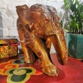 Duży Ganesha / słoń / rzeźbiony ręcznie / wysokość 34 cm / Sri Lanka