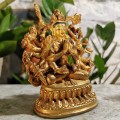 Posążek Avalokiteśvara z tysiącem ramion / mosiądz / wysokość 10 cm / Nepal