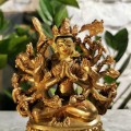 Posążek Avalokiteśvara z tysiącem ramion / mosiądz / wysokość 10 cm / Nepal
