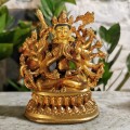 Posążek Avalokiteśvara z tysiącem ramion / mosiądz / wysokość 10 cm / Nepal