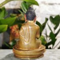 Posążek Vairocana Buddha / mosiądz / wysokość 10 cm / Nepal