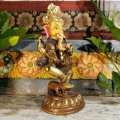 Posążek GANESHA / mosiądz / wysokość 25 cm / Nepal