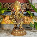 Posążek GANESHA / mosiądz / wysokość 25 cm / Nepal
