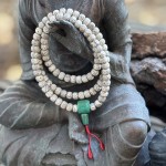 Mala buddyjska 108 korali / nasiona lotosu i turkus