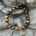 bransoletka z tygrysiego oka 10 mm / Indie / handmade