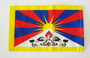 FLAGA TYBETU druk na bawełnie 52x33 cm Buddyzm Budda 