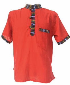 Tybet Style @ czerwona koszula S 100% bawełny 