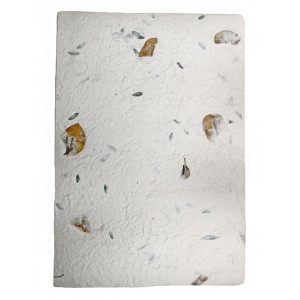 Notes 32x22cm około A4 Papier hand made ZATOPIONE LIŚCIE