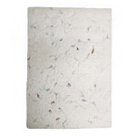 Notes 32x22cm około A4 papier czerpany lokta ZATOPIONE KWIATY