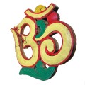 Symbol Om żółty 19x 22,5cm Mantra Buddyzm