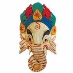 Maska Ganesza 23cm kolor bialy Słoń Buddyzm