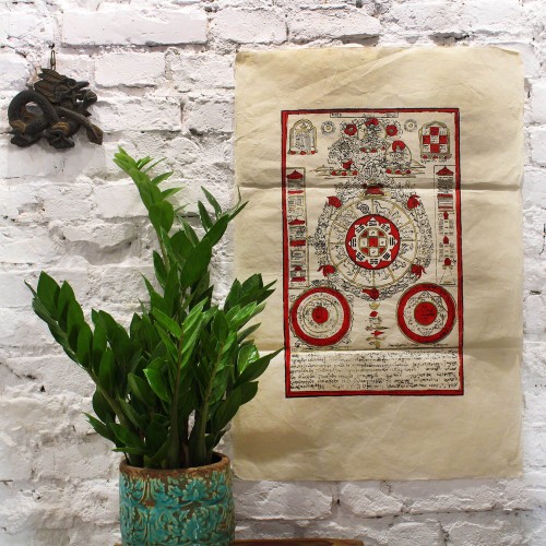 Plakat Obraz papier czerpany Buddyjski Kalendarz.jpg