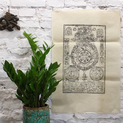 Plakat Obraz papier czerpany Kalendarz buddyjski.jpg