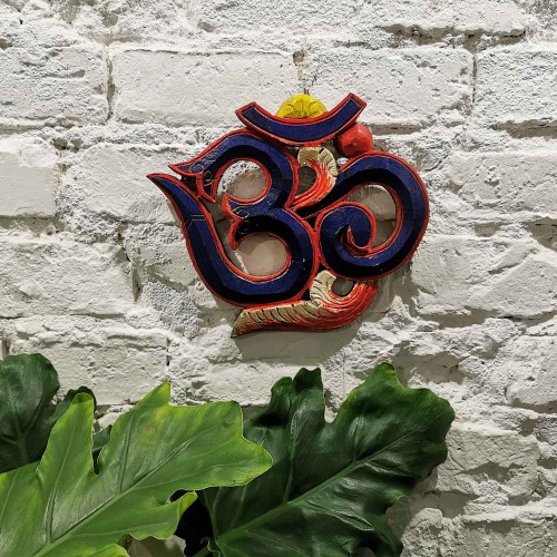 Symbol Om niebieski 23x20cm Mantra Buddyzm.jpg