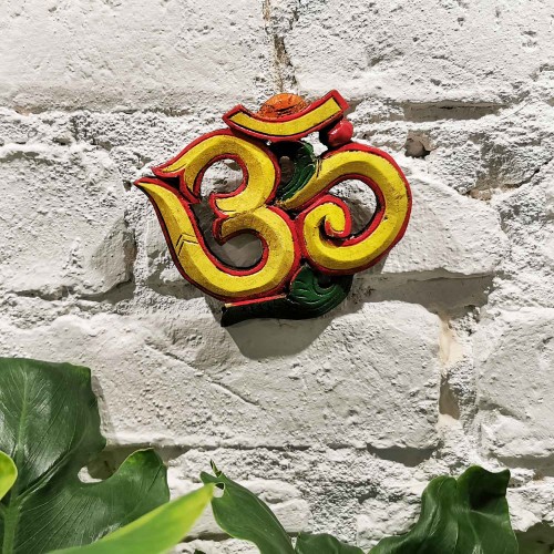 Symbol Om żółty 10x12cm Mantra Buddyzm.jpg