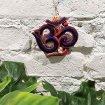 Symbol Om niebieski 10x12cm Mantra Buddyzm