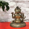 Posążek z mosiądzu 16cm Ganesza Buddyzm Hinduizm 5.jpg