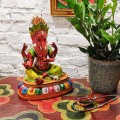 Posążek Ganeszy Buddyzm Hinduizm wysokość 31cm ceramiczny
