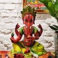 Posążek Ganeszy Buddyzm Hinduizm wysokość 31cm ceramiczny