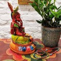 Posążek Ganeszy Buddyzm Hinduizm wysokość 31cm ceramiczny