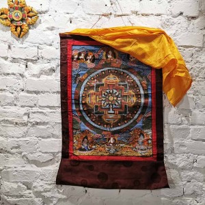 Niezwykła thanka mandala / Nepal / 76,5 x 50,5 cm